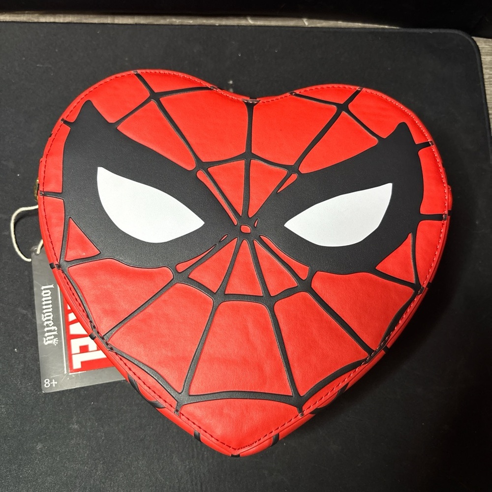 Loungefly heart-shaped Spider-Man Crossbody